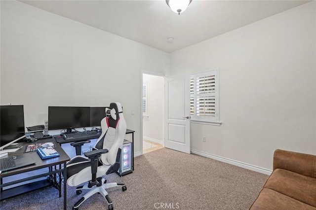 5517 Welland Ave Unit B, Temple City, CA 91780 - home office featuring carpet and baseboards