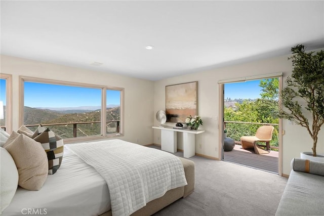 1324 Pitcairn Pl, Laguna Beach, CA 92651 - carpeted bedroom featuring access to exterior and baseboards