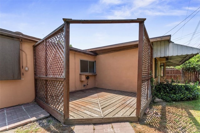 9726 Kimberly Ave, Montclair, CA 91763 - view of wooden deck