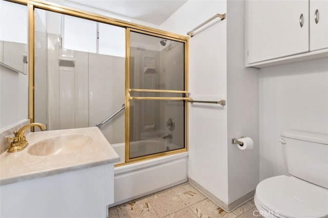 9726 Kimberly Ave, Montclair, CA 91763 - bathroom featuring vanity and shower / bath combination with glass door