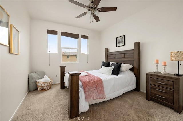 30644 Stage Coach Rd, Menifee, CA 92584 - bedroom with light colored carpet and a ceiling fan