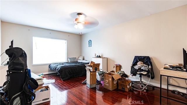 3375 Fuchsia, Costa Mesa, CA 92626 - bedroom with hardwood / wood-style floors and ceiling fan
