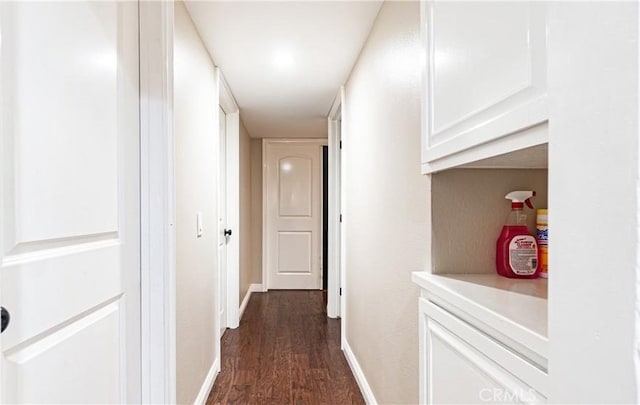 3375 Fuchsia, Costa Mesa, CA 92626 - hall featuring dark wood finished floors and baseboards