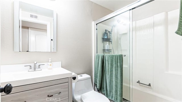 3375 Fuchsia, Costa Mesa, CA 92626 - full bathroom with vanity and shower / bath combination with glass door