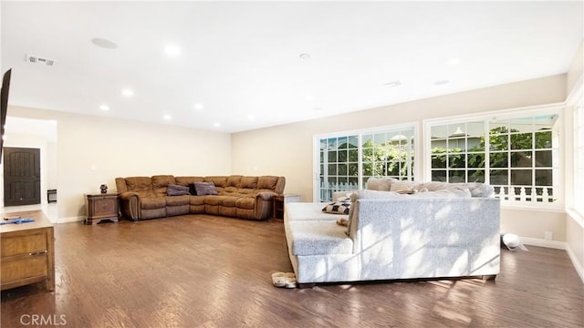 3375 Fuchsia, Costa Mesa, CA 92626 - living area with wood finished floors and recessed lighting