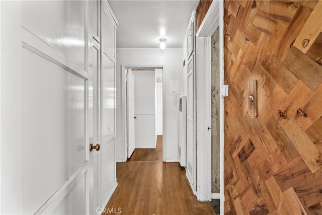 1920 Faust Ave, Long Beach, CA 90815 - hall featuring a heating unit and wood finished floors