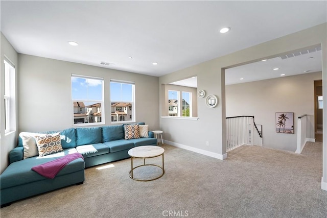 25010 Sycamore Falls Ct, Canyon Country, CA 91387 - carpeted living area featuring recessed lighting