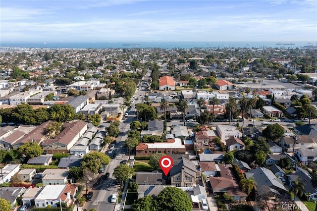 533 Roswell Ave, Long Beach, CA 90814 - aerial overview of property's location with nearby suburban area