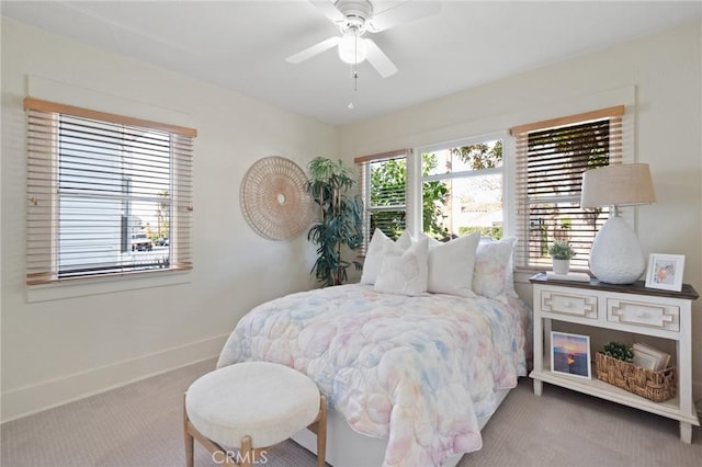 533 Roswell Ave, Long Beach, CA 90814 - bedroom with carpet flooring and ceiling fan
