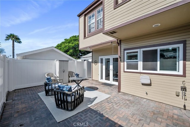 533 Roswell Ave, Long Beach, CA 90814 - view of patio featuring french doors