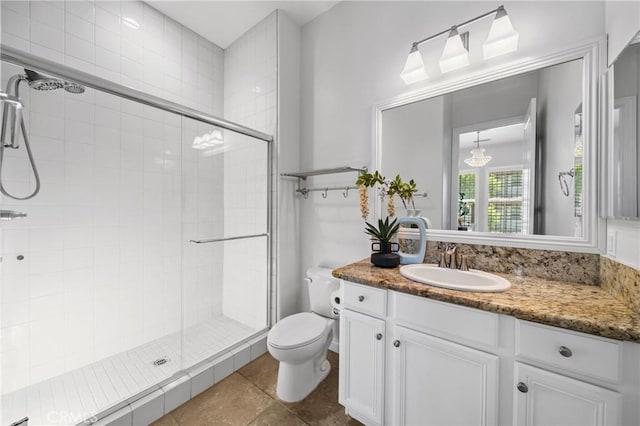 53 Interlude, Irvine, CA 92620 - full bathroom featuring vanity, a stall shower, and tile patterned floors