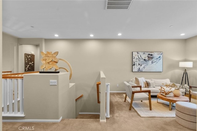 24912 Hearth Ct, Valencia, CA 91354 - living area with carpet flooring and recessed lighting
