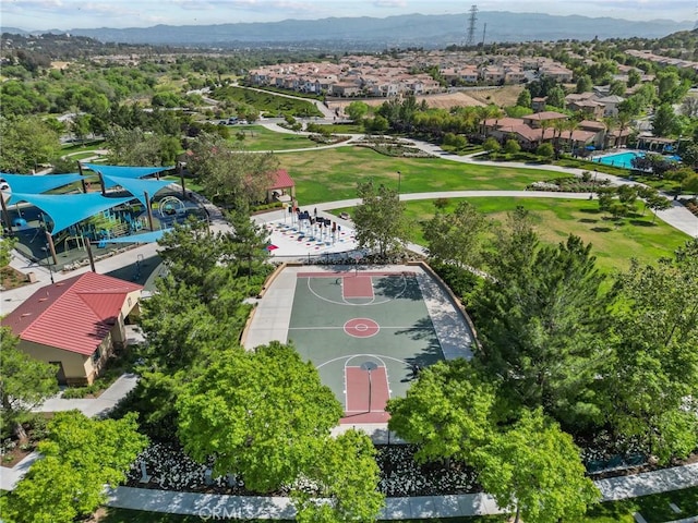 24912 Hearth Ct, Valencia, CA 91354 - aerial view of residential area with a mountain backdrop