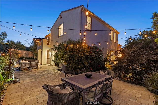 24912 Hearth Ct, Valencia, CA 91354 - view of patio featuring an outdoor hangout area and outdoor dining area