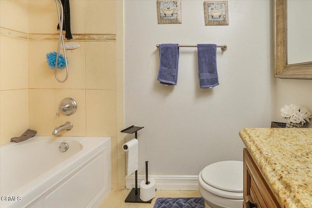 429 Walter Ave, Newbury Park, CA 91320 - full bath with vanity, shower / tub combination, and tile patterned flooring