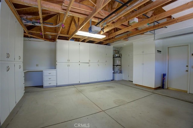 9425 Oak Hills Ave, Bakersfield, CA 93312 - garage with water heater and a garage door opener