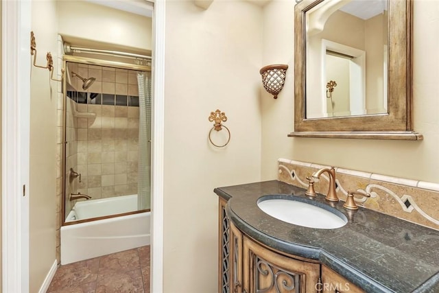 9425 Oak Hills Ave, Bakersfield, CA 93312 - full bathroom featuring vanity and bath / shower combo with glass door