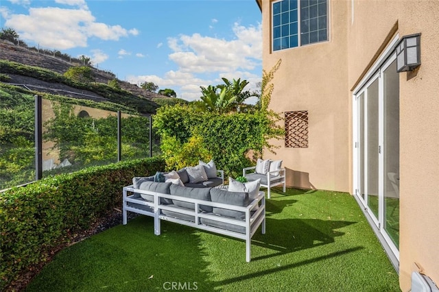 100 Soaring Eagle, Irvine, CA 92618 - view of grassy yard featuring outdoor lounge area