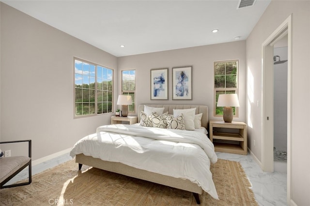 100 Soaring Eagle, Irvine, CA 92618 - bedroom featuring light marble finish floors and recessed lighting