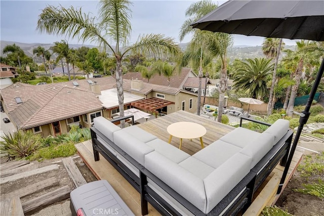 3163 Inclinado, San Clemente, CA 92673 - exterior space with an outdoor hangout area and a mountain view