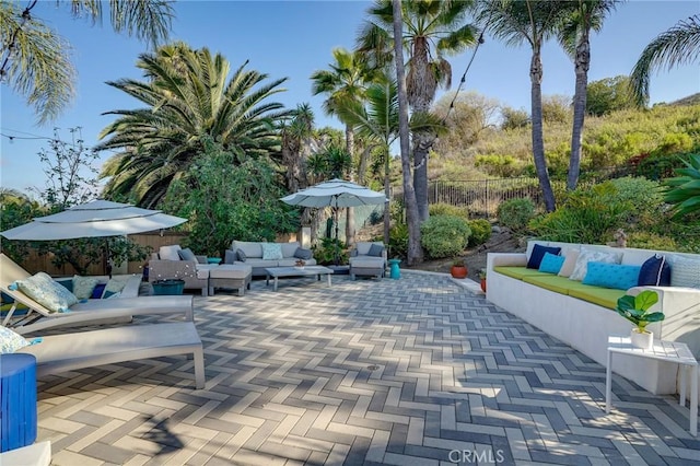 3163 Inclinado, San Clemente, CA 92673 - view of patio with an outdoor living space