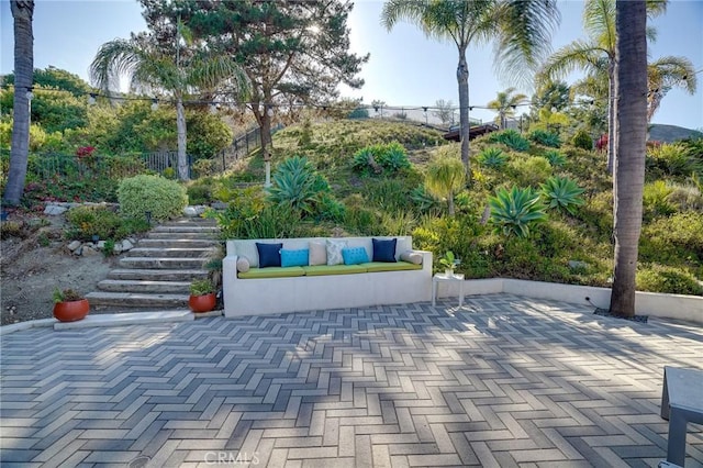 3163 Inclinado, San Clemente, CA 92673 - view of patio / terrace with stairs