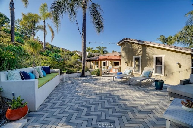 3163 Inclinado, San Clemente, CA 92673 - view of patio / terrace with an outdoor living space