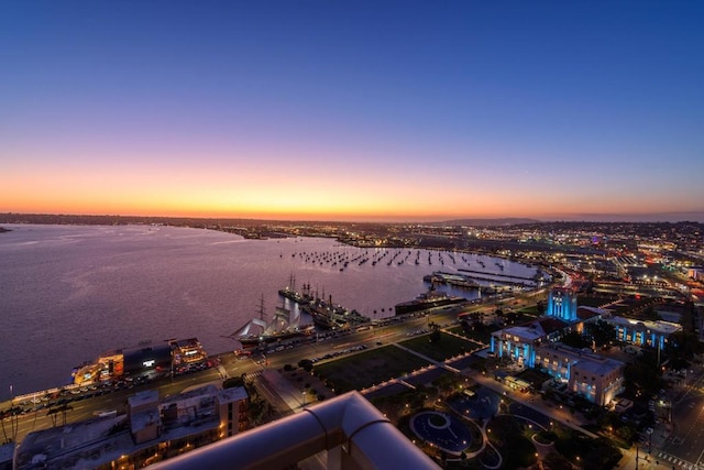 1325 Pacific Hwy Unit 3403, San Diego, CA 92101 - aerial view at dusk of a water view
