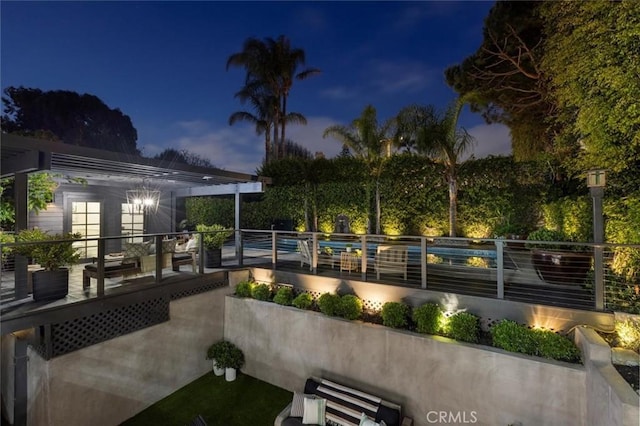 1012 10th St, Manhattan Beach, CA 90266 - view of pool at night