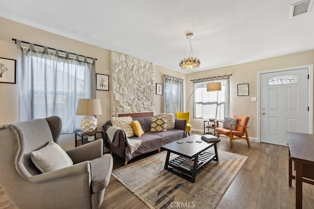 213 E 45th St, Long Beach, CA 90807 - living room with plenty of natural light and wood finished floors