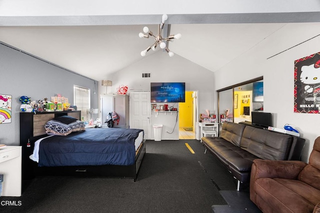 14134 Orizaba Ave, Paramount, CA 90723 - bedroom featuring a chandelier and carpet