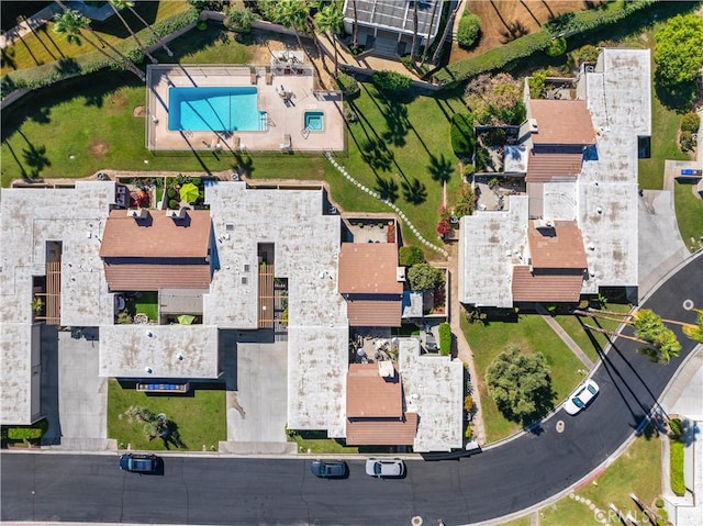 2455 Via Sonoma Unit A, Palm Springs, CA 92264 - bird's eye view of a pool area