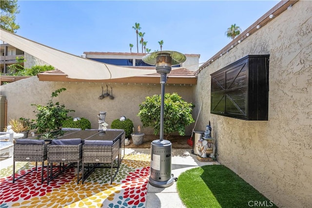 2455 Via Sonoma Unit A, Palm Springs, CA 92264 - view of patio / terrace with outdoor dining space