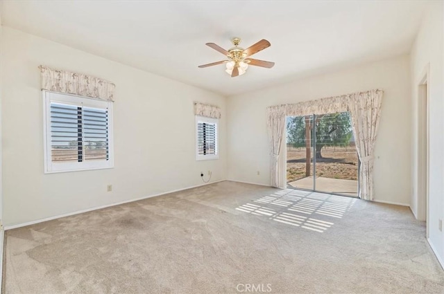 29801 Maxine Ln, Menifee, CA 92584 - carpeted empty room with ceiling fan and baseboards
