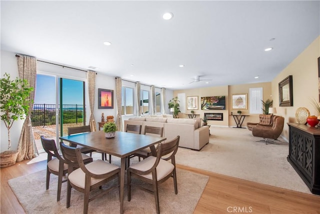 11534 Alana Ln, Beaumont, CA 92223 - dining space with recessed lighting and light wood-type flooring