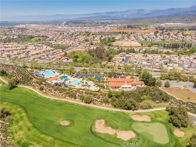11534 Alana Ln, Beaumont, CA 92223 - view of property location with a mountainous background, a golf course, and nearby suburban area