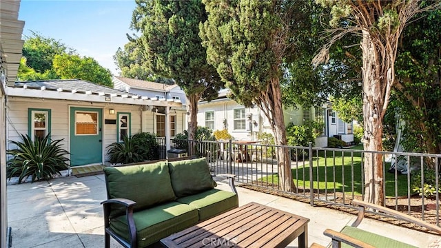 3209 Bennett Dr, Los Angeles, CA 90068 - view of patio / terrace with an outdoor living space