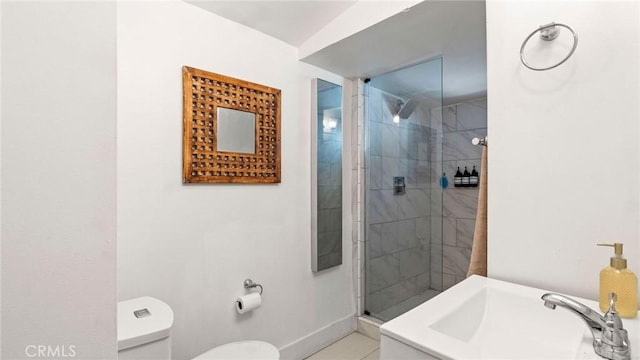 3209 Bennett Dr, Los Angeles, CA 90068 - full bathroom with tiled shower and tile patterned flooring