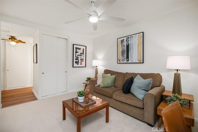 933 Avenida Majorca Unit P, Laguna Woods, CA 92637 - living room with ceiling fan