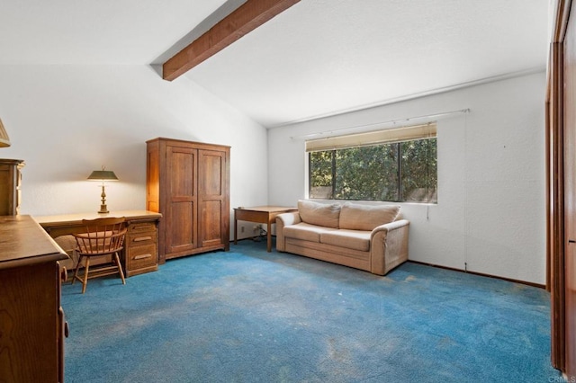 5041 Pine Ridge Ave, Julian, CA 92036 - living area with carpet floors and a desk