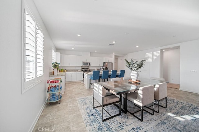 30701 Noble Ct, Homeland, CA 92548 - dining space featuring baseboards and recessed lighting