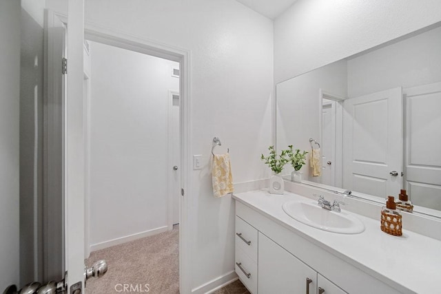 30701 Noble Ct, Homeland, CA 92548 - bathroom with vanity and baseboards