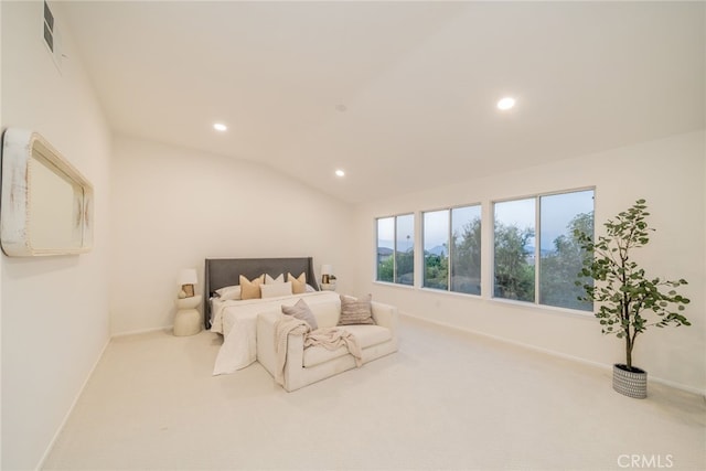 2455 Mcmackin Dr, Corona, CA 92881 - bedroom featuring recessed lighting, carpet, and lofted ceiling