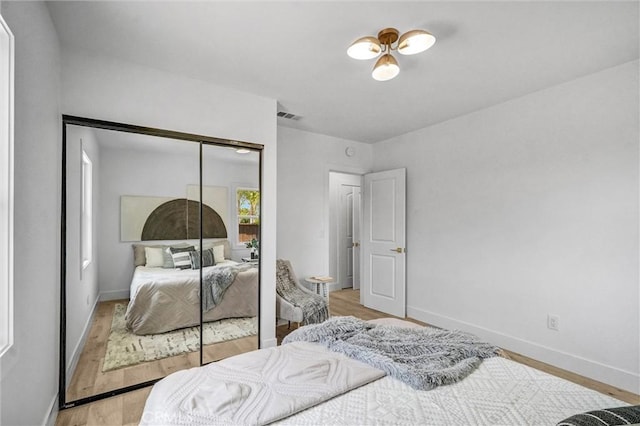 5862 Marshall Ave, Buena Park, CA 90621 - bedroom featuring light wood-style flooring and a closet