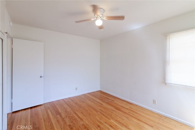 10935 Nassau Ave, Sunland, CA 91040 - spare room featuring light wood-style floors and a ceiling fan