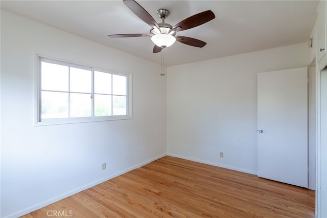 10935 Nassau Ave, Sunland, CA 91040 - spare room with light wood finished floors and ceiling fan