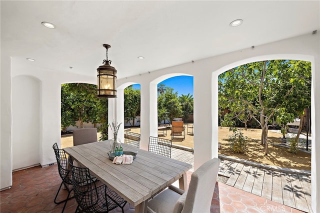 750 Manzanita Dr, Laguna Beach, CA 92651 - view of patio / terrace with outdoor dining area