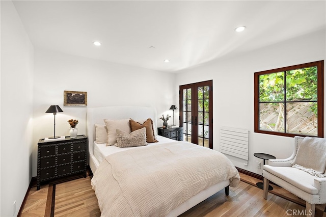 750 Manzanita Dr, Laguna Beach, CA 92651 - bedroom with french doors and recessed lighting