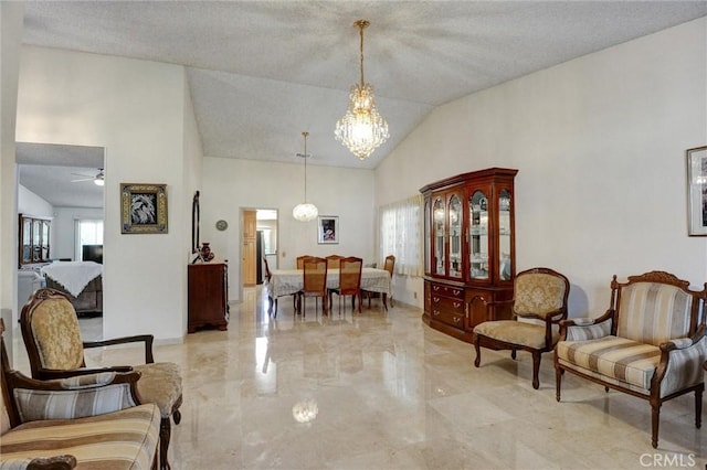 872 Deborah St, Upland, CA 91784 - building lobby with high vaulted ceiling and a textured ceiling