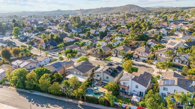 9141 Meadowrun Ct, San Diego, CA 92129 - aerial view of residential area with a mountainous background
